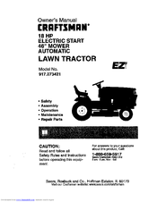 Craftsman 917.273421 Owner's Manual