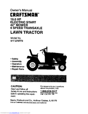 Craftsman 917.270773 Owner's Manual