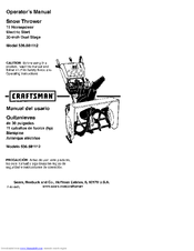 Craftsman 536.881112 Operator's Manual