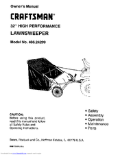 Craftsman 486.24209 Owner's Manual