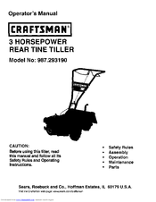 Craftsman 987.293190 Operator's Manual