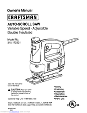 Craftsman 315.172321 Owner's Manual