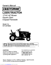 Craftsman 917.271652 Owner's Manual