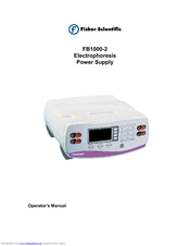 Fisher FB1000-2 Operators Operator's Manual