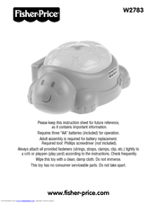 Fisher-Price W2783 Manual