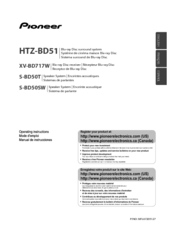 Pioneer HTZ-BD51 Owner's Manual