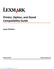 Lexmark CS310n, CS310dn, CS410n, CS410dn, and CS510de
CX410e Manual