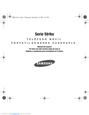 Samsung Strike Series Manual Del Usuario