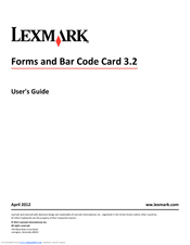 Lexmark X748X User Manual