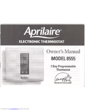 Aprilaire 8555 Owner's Manual