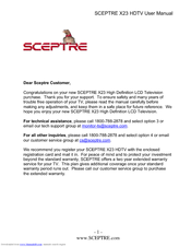 Sceptre X23 User Manual