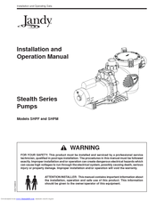 Jandy Stealth SHPF3.0 Installation And Operation Manual