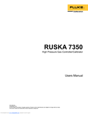 Fluke RUSKA 7350 User Manual