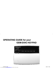 Gemini GEM-DXK3 Operating Manual