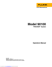 Fluke TRACKER 90100 Operators Operator's Manual