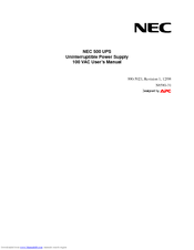 NEC 500 UPS User Manual
