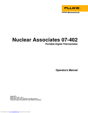Fluke Nuclear Associates 07-402 Operator's Manual