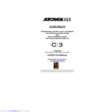 Auto Page C3-RS-900LCD Operation Manual