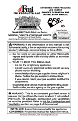 FMI VYM27PR Owners Manual And Installation Manual