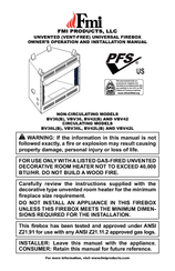 FMI BV36L(B) Owners Manual And Installation Manual