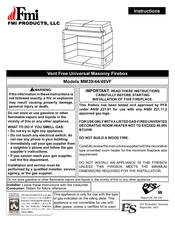 FMI MM49VF Instructions Manual