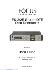 Focus FS-2E STUDIO DTE User Manual