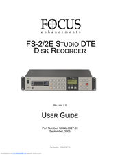 Focus FS-2 STUDIO DTE User Manual