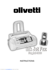 Olivetti Fax_Lab 146D Instructions Manual