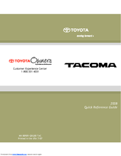 Toyota 2008 Tacoma Quick Reference Manual