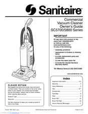 Sanitaire SC5700 Series Owner's Manual
