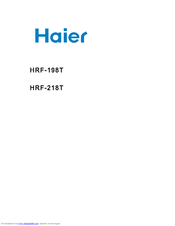 Haier HRF-218T User Manual