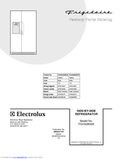 Frigidaire FGHS2634KP - Gallery 26 cu. Ft. Refrigerator Service Data Sheet