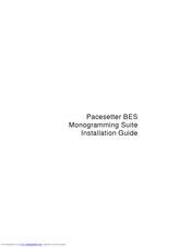Brother BES Monogramming Suite Installation Manual