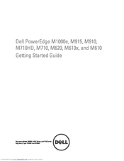 Dell PowerEdge M620 Getting Started Manual