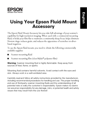 Epson Fluid Mount Accessory Using Instruction