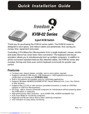 Freedom9 KVM-02P Quick Installation Manual