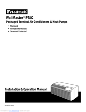 Friedrich WallMaster PX Series Installation & Operation Manual