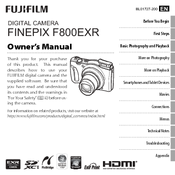 FujiFilm FINEPIX F800EXR Owner's Manual