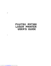 Fujitsu RX7300 User Manual