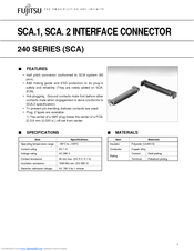 Fujitsu SCA. 2 Specifications