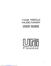 Soundcraft UREI 1620LE User Manual