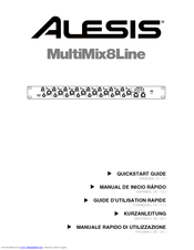 Alesis MultiMix8Line Quick Start Manual