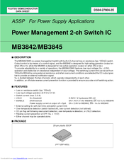 Fujitsu MB3845 Datasheet