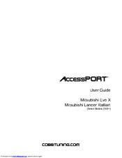 COBB Tuning AccessPORT User Manual