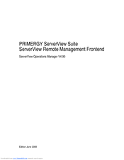 Fujitsu PRIMERGY ServerView Suite Manual