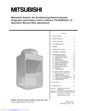 Mitsubishi TG-2000A Operation Manual