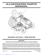 MTD series 620 Parts Manual