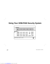 NAPCO GEM-P400 User Manual