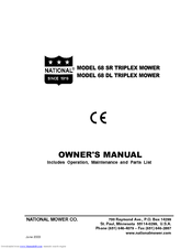 National Mower 68 SR TRIPLEX Owner's Manual