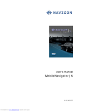 Navigon MobileNavigator 5 User Manual